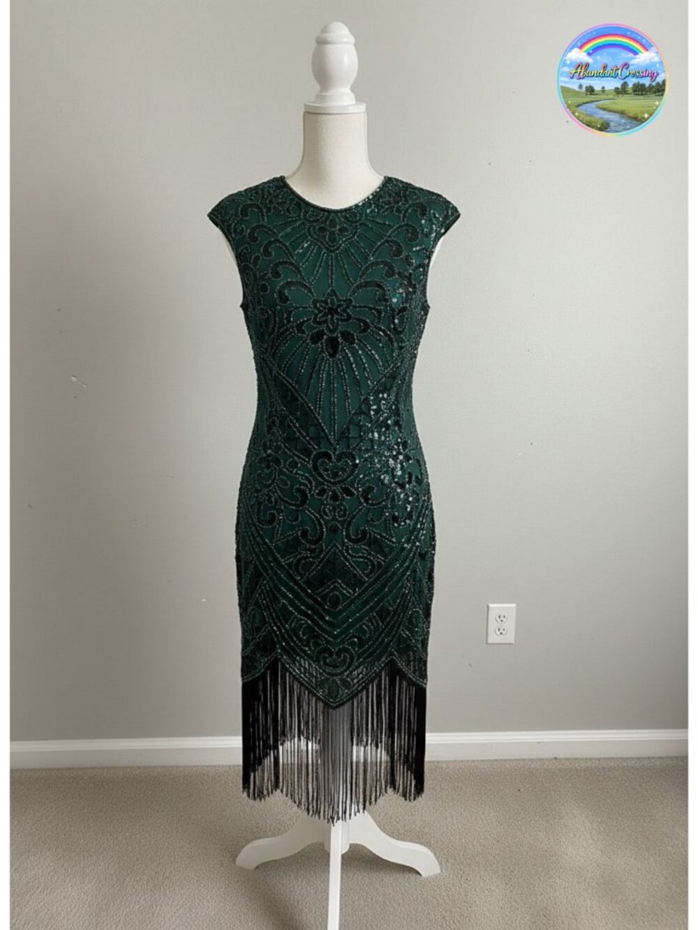 Flapper Dress Sequin Fringed Bodycon 1920s Gatsby Cocktail Party